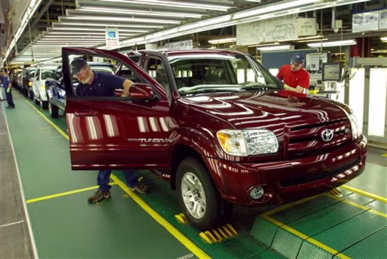 Toyota spokesman Mike Goss said most workers were expected to be at their jobs during the assembly line shutdown. Workers will receive additional training or work on improvements to their assembly processes. They can also take vacation or unpaid leave, he said.